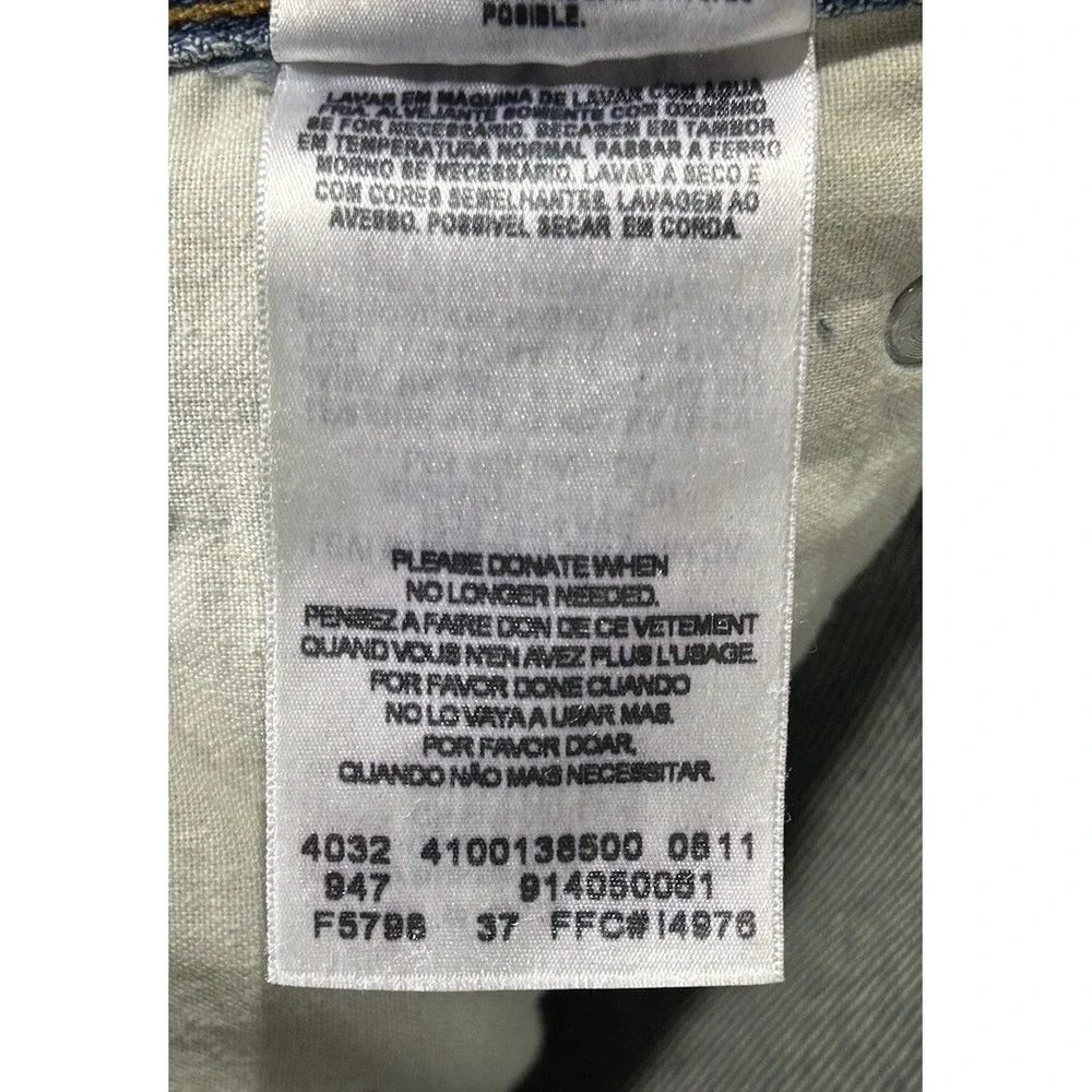 Levi‎ Strauss Signature Blue Jeans Mens Size 40x30 Straight Fit Work Wear